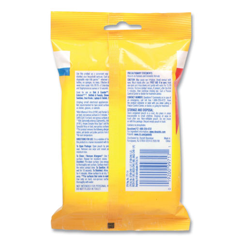 Disinfecting Wipes Flatpacks, 6.29 X 7.87, Lemon And Lime Blossom, 15 Wipes-flat Pack, 48 Flat Packs-carton