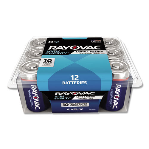 Alkaline D Batteries, 12-pack