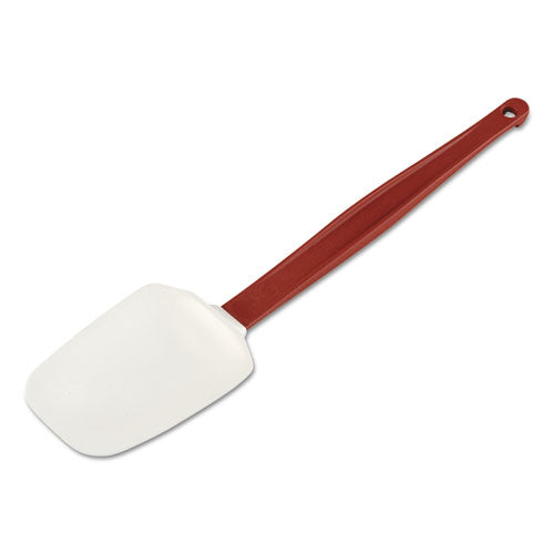 High Heat Scraper Spoon, White W-red Blade, 13 1-2"