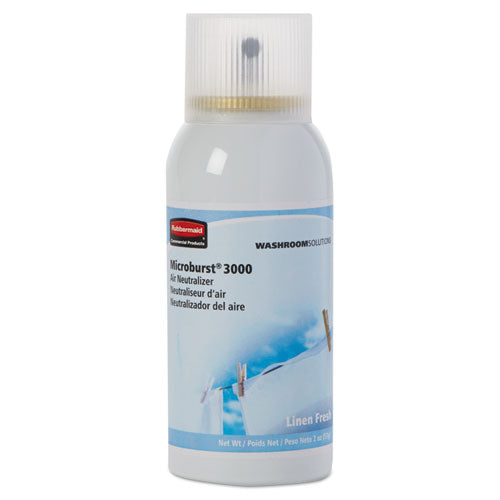 Microburst 3000 Refill, Linen Fresh, 2 Oz Aerosol Spray, 12-carton