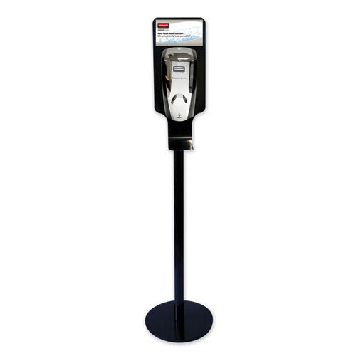 Tc Autofoam Touch-free Hand Sanitzer Dispenser Stand, 14.96 X 14.96 X 58.87, Black