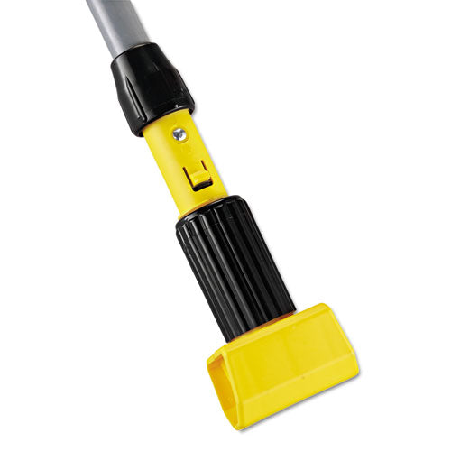 Gripper Fiberglass Mop Handle, 1 Dia X 54, Black-yellow