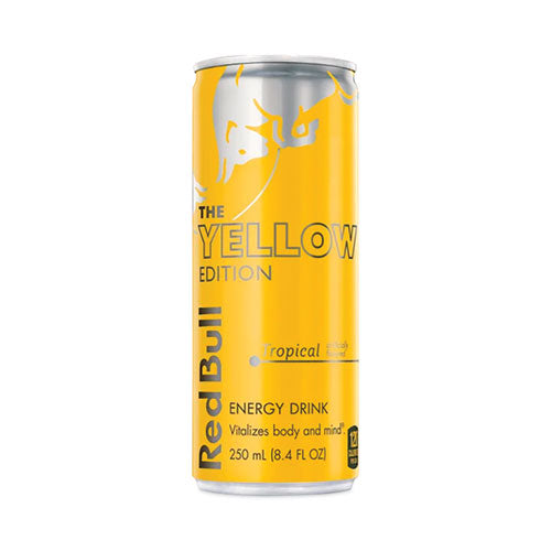 The Yellow Edition Tropical Energy Drink, Tropical Punch, 8.4 Oz Can, 24-carton