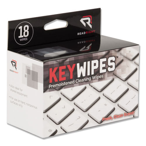 Keywipes Keyboard Wet Wipes, 6.88 X 5, 18-box