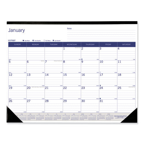 Duraglobe Monthly Desk Pad Calendar, 22 X 17, 2022