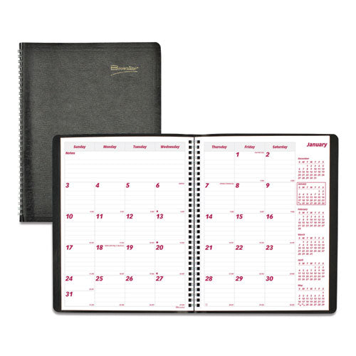 Essential Collection 14-month Ruled Planner, 11 X 8.5, Black, 2022