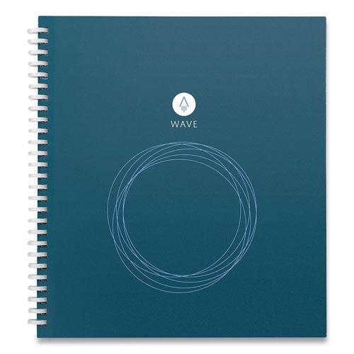 Wave Smart Reusable Notebook With Pen, Quadrille (dot Graph) Rule, Blue Cover, 9.5 X 8.5, 40 Sheets