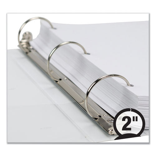 Earth's Choice Biobased Economy Round Ring View Binders, 3 Rings, 2" Capacity, 11 X 8.5, White
