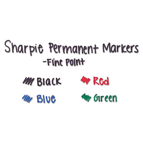 Fine Tip Permanent Marker Value Pack, Fine Bullet Tip, Assorted Colors, 36-pack