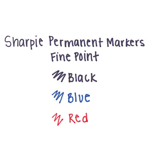 Retractable Permanent Marker, Fine Bullet Tip, Red