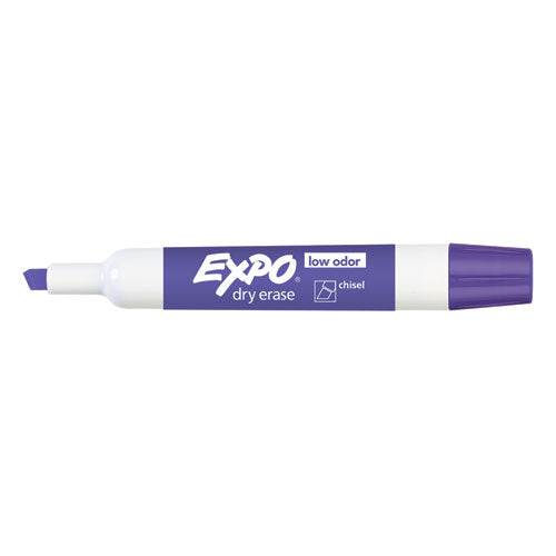 Low-odor Dry-erase Marker, Broad Chisel Tip, Purple