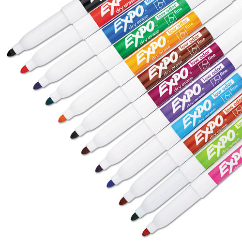 Low-odor Dry-erase Marker, Fine Bullet Tip, Assorted Colors, 12-set —  Sapphire Purchasing