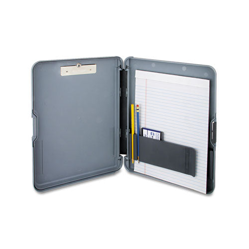 Workmate Storage Clipboard, 1-2" Capacity, Holds 8 1-2w X 12h, Charcoal-gray