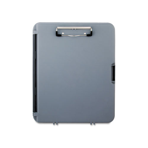 Workmate Storage Clipboard, 0.5" Clip Capacity, Holds 8.5 X 11 Sheets, Charcoal-gray