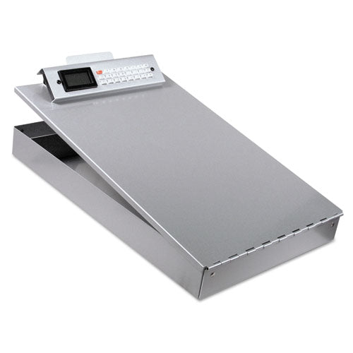 Redi-rite Aluminum Portable Desktop, 1" Clip Capacity, Holds8.5 X 11 Sheets, Silver