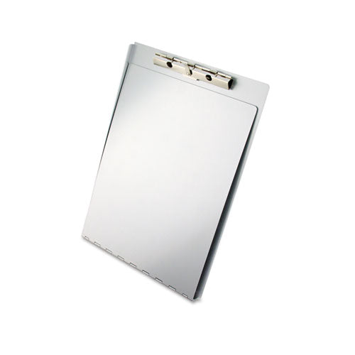 Aluminum Clipboard W-writing Plate, 1-2" Clip Cap, 8 1-2 X 12 Sheets, Silver