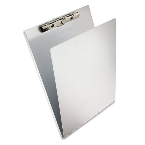Aluminum Clipboard W-writing Plate, 1-2" Clip Cap, 8 1-2 X 12 Sheets, Silver