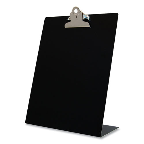 Free Standing Clipboard, Portrait Orientation, 1" Clip Capacity, Holds 8.5 X 11 Sheets, Silver