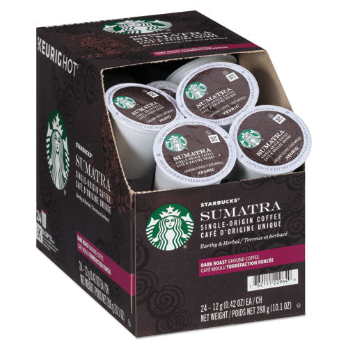 Sumatra Coffee K-cups, Sumatran, K-cup, 24-box