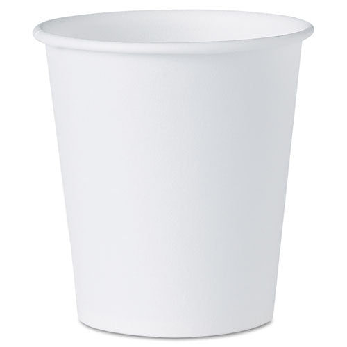 White Paper Water Cups, 3 Oz, 100-bag, 50 Bags-carton