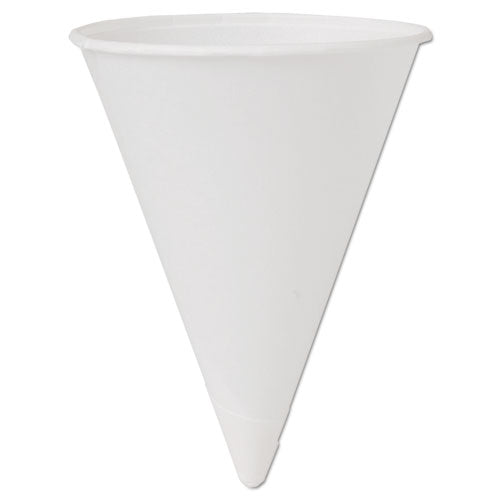 Cone Water Cups, Cold, Paper, 4 Oz, White, 200-bag, 25 Bags-carton