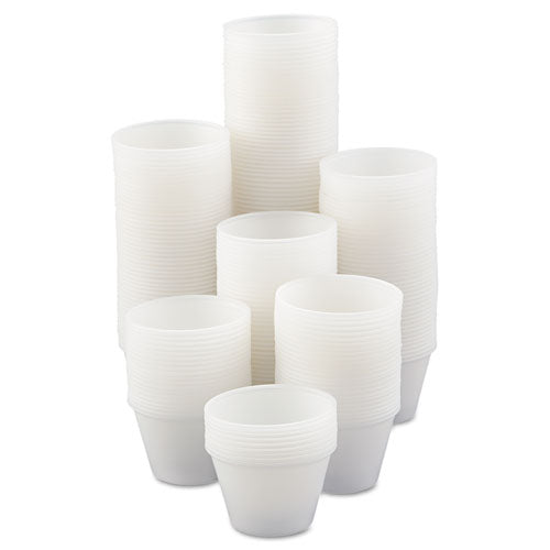 Polystyrene Souffle Portion Cups, 2.5 Oz, Black, 250-bag, 10 Bags-carton