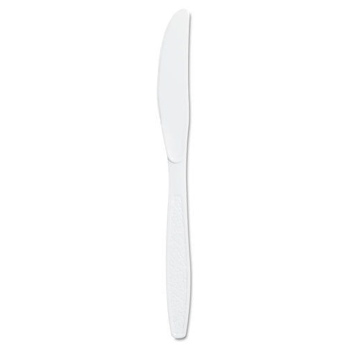 Guildware Extra Heavyweight Plastic Knives, White, 100-box