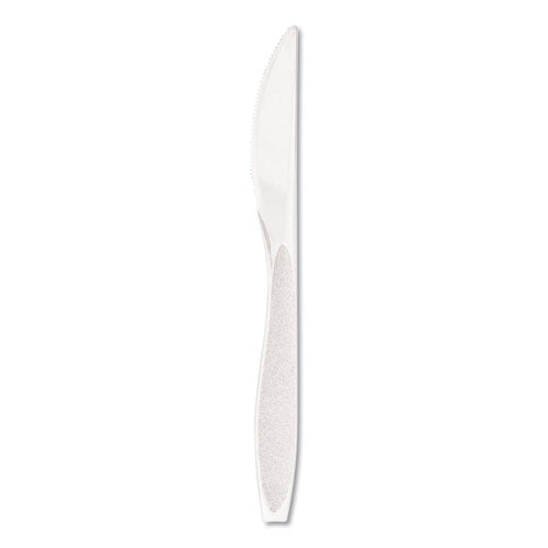 Impress Heavyweight Full-length Polystyrene Cutlery, Knife, White, 1000-carton