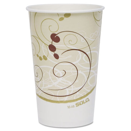 Symphony Paper Cold Cups, 16 Oz,  White-beige, 50-sleeve, 20 Sleeves-carton