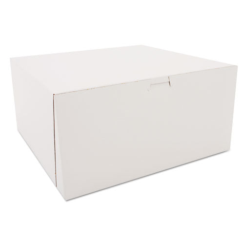 Tuck-top Bakery Boxes, 12 X 12 X 6, White, 50-carton