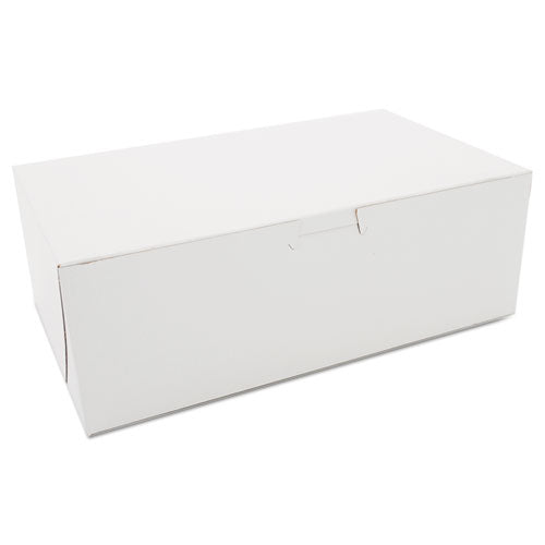 Non-window Bakery Boxes, 10 X 6 X 3.5, White, 250-bundle