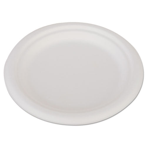 Champware Heavyweight Bagasse Dinnerware, Plate, 6", White, 1,000-carton