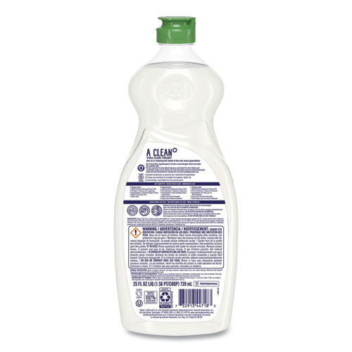 Dishwashing Liquid, Free And Clear, 25 Oz Bottle, 12-carton