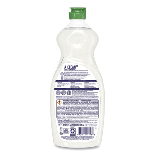 Dishwashing Liquid, Free And Clear, 25 Oz Bottle
