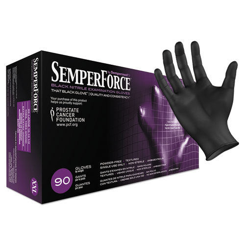 Semperforce Gloves, Black, 2x-large, 1000-carton