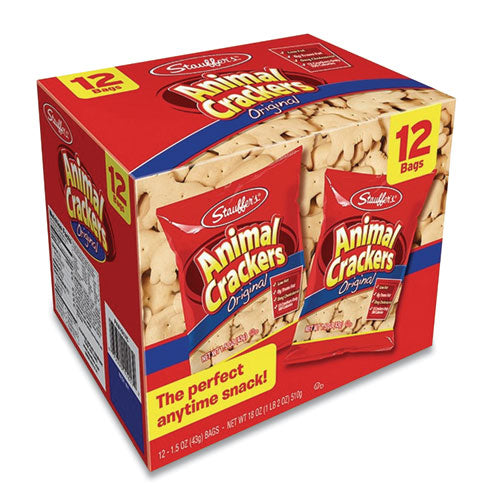 Animal Crackers, 1.5 Oz Bag, 12-box