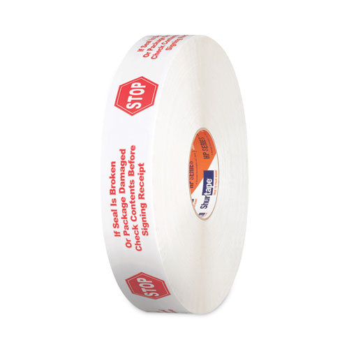 Hp 240 Packing Tape, 1.88" X 1,000 Yds, White With Red Print, 6-carton