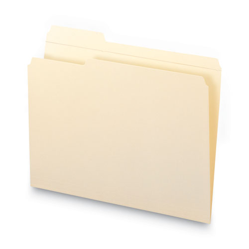 Reinforced Tab Manila File Folders, 1-3-cut Tabs: Left Position, Letter Size, 0.75" Expansion, 11-pt Manila, 100-box
