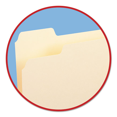 Manila File Folders, 1-5-cut Tabs: Assorted, Letter Size, 0.75" Expansion, Manila, 100-box