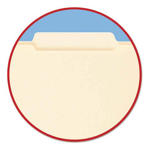 Reinforced Guide Height File Folders, 2-5-cut Tabs: Right Of Center Position, Letter Size, 0.75" Expansion, Manila, 100-box