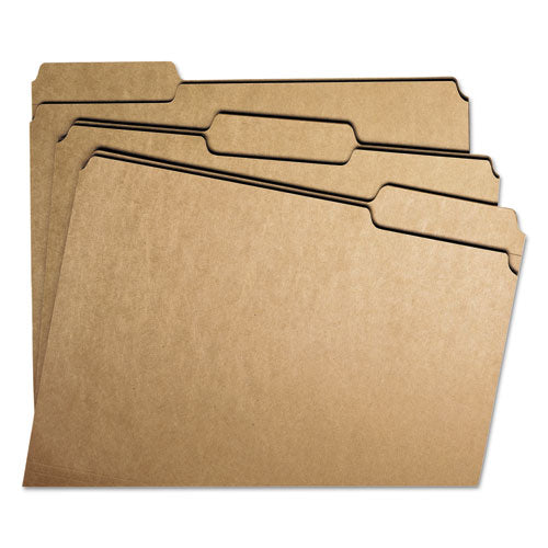 Heavyweight Kraft File Folders, 1-3-cut Tabs, Letter Size, 11 Pt. Kraft, 100-box