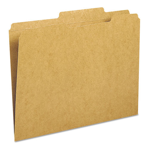 Guide Height Reinforced Heavyweight Kraft File Folders, 2-5-cut 2-ply Tab, Right Of Center, Letter Size, Kraft, 100-box