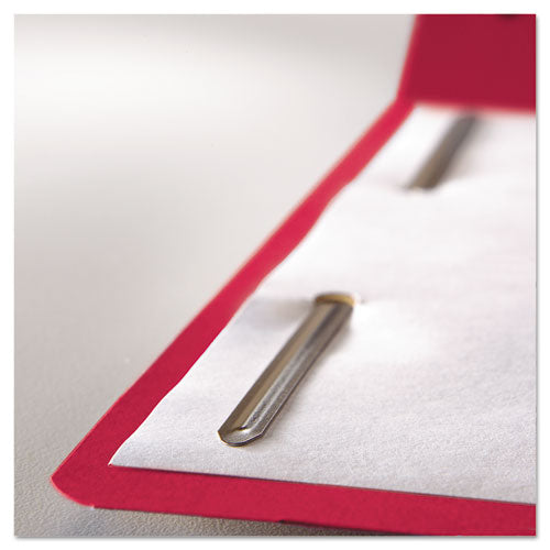 Top Tab Colored 2-fastener Folders, 1-3-cut Tabs, Letter Size, Red, 50-box