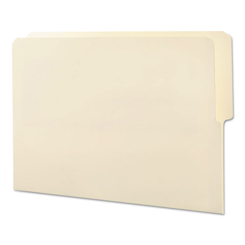 Heavyweight Manila End Tab Folders, 9" High Front, 1-2-cut Tabs: Top, Letter Size, 0.75" Expansion, Manila, 100-box