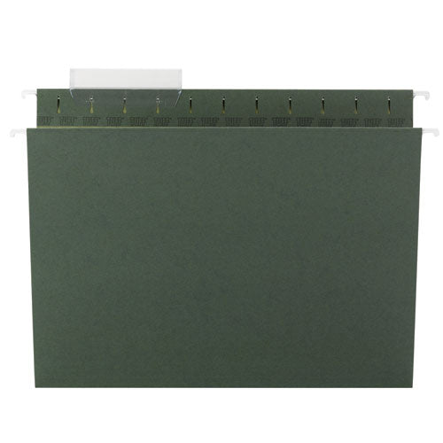 Tuff Hanging Folders With Easy Slide Tab, Letter Size, 1-3-cut Tab, Standard Green, 20-box
