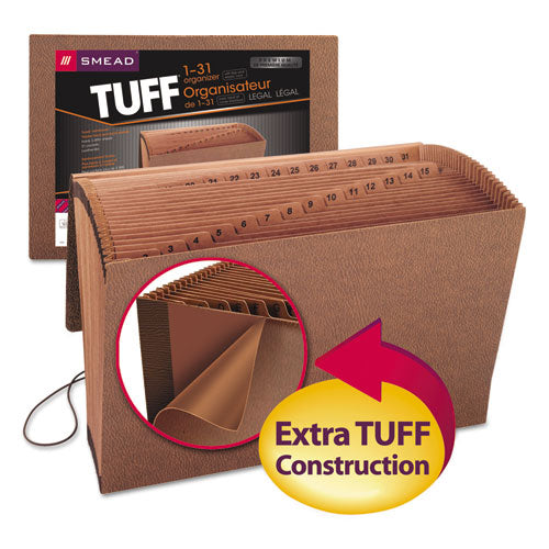 Tuff Expanding Files, 31 Sections, 1-31-cut Tab, Legal Size, Redrope