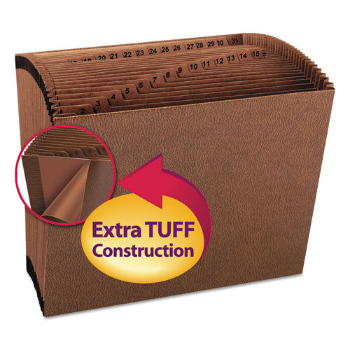 Tuff Expanding Files, 31 Sections, 1-31-cut Tab, Letter Size, Redrope