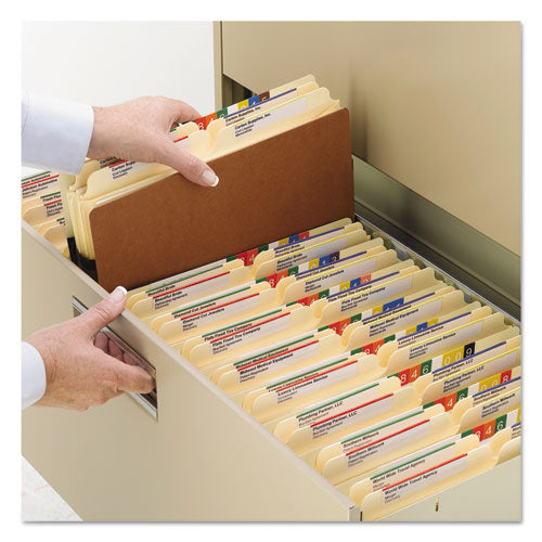 Redrope Drop Front File Pockets, 1.75" Expansion, Legal Size, Redrope, 25-box
