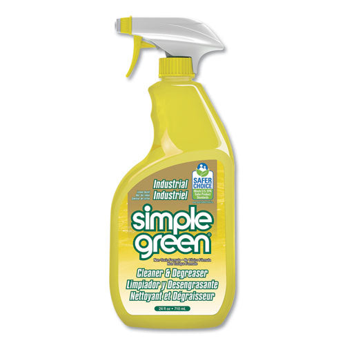 Industrial Cleaner And Degreaser, Concentrated, Lemon, 24 Oz Spray Bottle, 12-carton