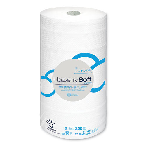 Heavenly Soft Kitchen Paper Towel, Special, 2-ply, 11" X 167 Ft, White, 12 Rolls-carton